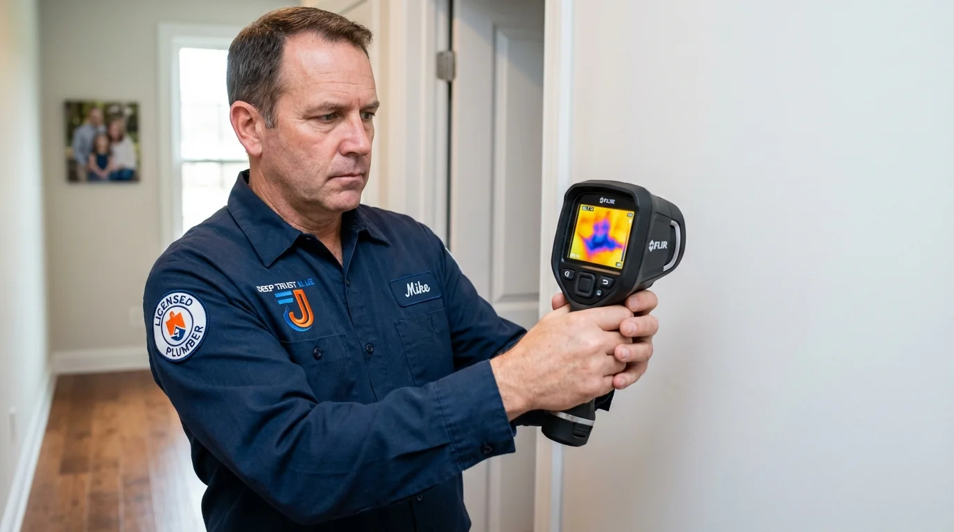 Thermal imaging leak detection by Johns Plumbing LLC in Tujunga